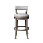 Tabouret de bar pivotant avec revêtement en tissu, hauteur d'assise 79 cm