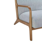 Fauteuil d'appoint avec rembourrage confortable, fauteuil de lecture élégant en bois massif de style Mid-Century pour salon, chambre à coucher, salle d'attente