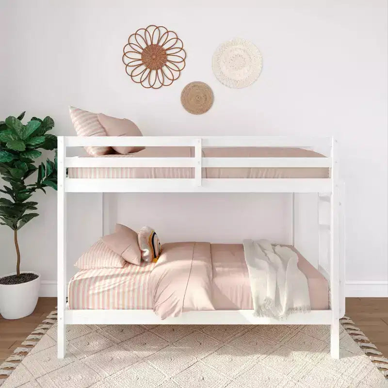 Bunk Bed for Kids, Twin over Twin, Engineered Wood, 400 lb Capacity per Bunk