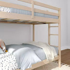 Lit superposé pour enfants, jumeau sur jumeau, bois d'ingénierie, capacité de 181 kg par lit