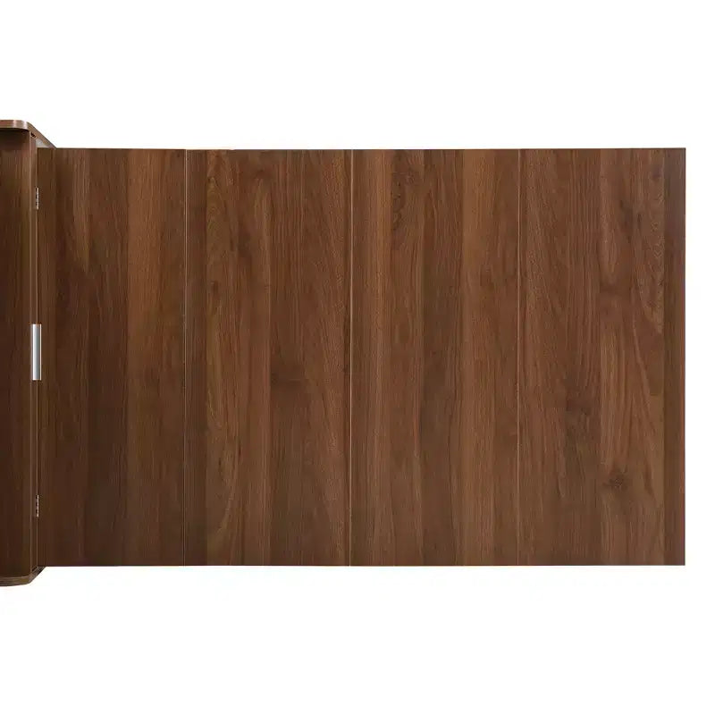 33.5" Buffet with Hutch & Foldable Table, 2-in-1 Space-Saving Storage Unit for Small Spaces