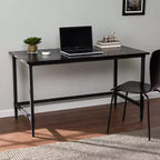Bureau en bois de récupération – Noir – SEI