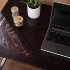 Bureau en bois de récupération – Noir – SEI