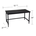 Bureau en bois de récupération – Noir – SEI