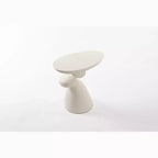 Table d'appoint décorative élégante, Table d'appoint en fibre de verre avec piédestal pour salon, chambre à coucher, chambre d'amis