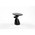 Table d'appoint décorative élégante, Table d'appoint en fibre de verre avec piédestal pour salon, chambre à coucher, chambre d'amis