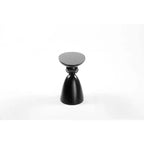 Table d'appoint décorative élégante, Table d'appoint en fibre de verre avec piédestal pour salon, chambre à coucher, chambre d'amis