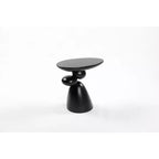 Table d'appoint décorative élégante, Table d'appoint en fibre de verre avec piédestal pour salon, chambre à coucher, chambre d'amis