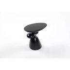 Table d'appoint décorative élégante, Table d'appoint en fibre de verre avec piédestal pour salon, chambre à coucher, chambre d'amis