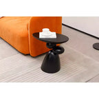 Table d'appoint décorative élégante, Table d'appoint en fibre de verre avec piédestal pour salon, chambre à coucher, chambre d'amis