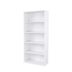 Bibliothèque étagère en bois de 134,1 cm de hauteur avec 5 tablettes réglables
