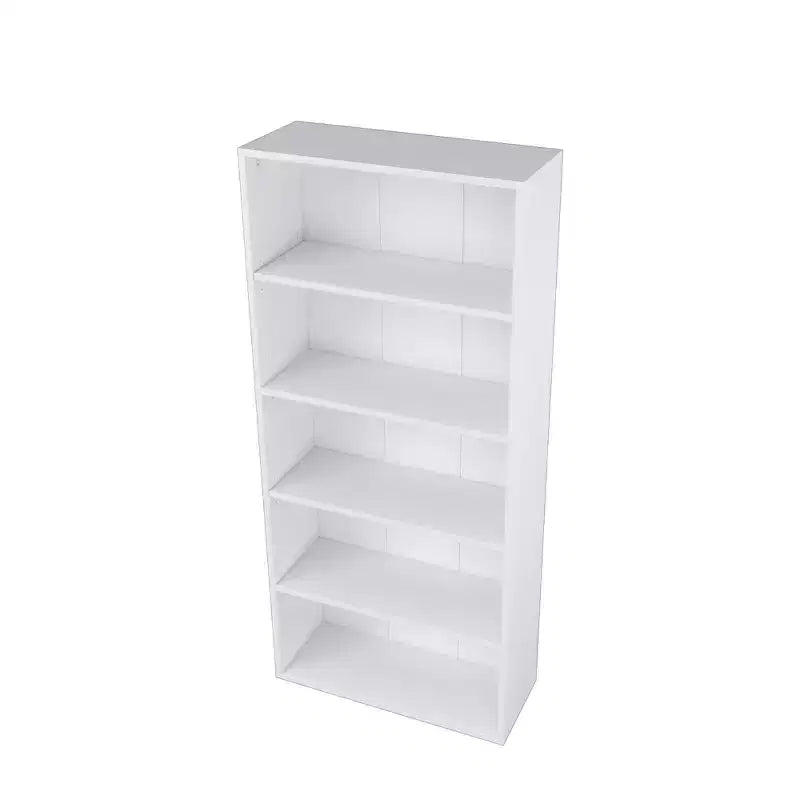 52.83 in. Tall Wood 5-Shelf Etagere Bookcase with Adjustable Shelves