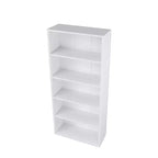 Bibliothèque étagère en bois de 134,1 cm de hauteur avec 5 tablettes réglables