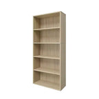 Bibliothèque étagère en bois de 134,1 cm de hauteur avec 5 tablettes réglables