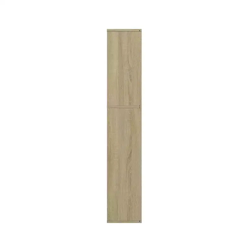 52.83 in. Tall Wood 5-Shelf Etagere Bookcase with Adjustable Shelves