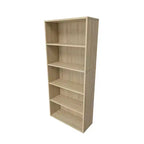 Bibliothèque étagère en bois de 134,1 cm de hauteur avec 5 tablettes réglables