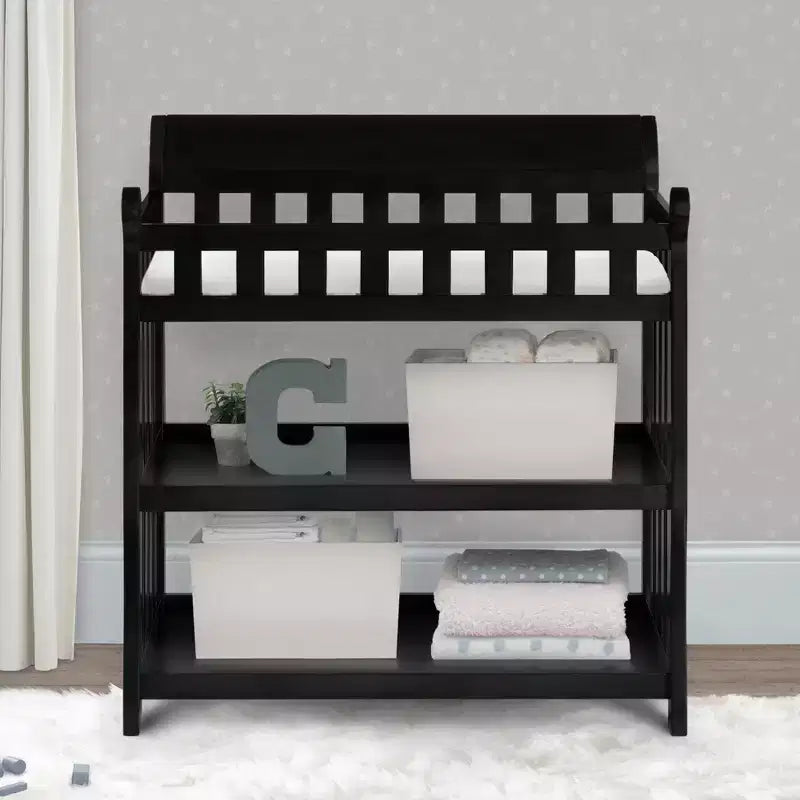 Changing Table with Shelves, JPMA Certified Baby Nursery Changing Station