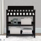 Table à langer avec étagères, Station à langer pour chambre de bébé certifiée JPMA