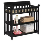 Table à langer avec étagères, Station à langer pour chambre de bébé certifiée JPMA