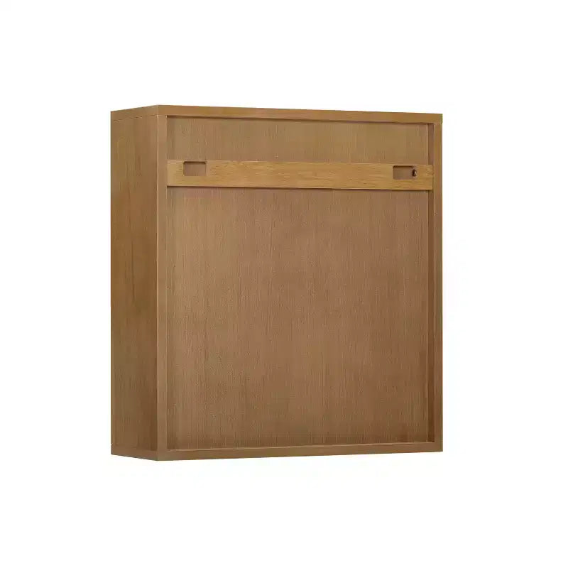 Armoire murale bohème moderne à 2 portes avec bois massif et façades cannelées contemporaines