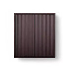 Armoire murale bohème moderne à 2 portes avec bois massif et façades cannelées contemporaines