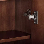 Armoire murale bohème moderne à 2 portes avec bois massif et façades cannelées contemporaines