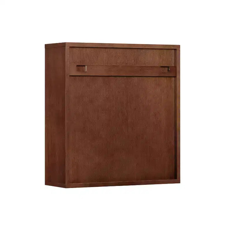 Armoire murale bohème moderne à 2 portes avec bois massif et façades cannelées contemporaines