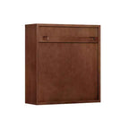 Armoire murale bohème moderne à 2 portes avec bois massif et façades cannelées contemporaines