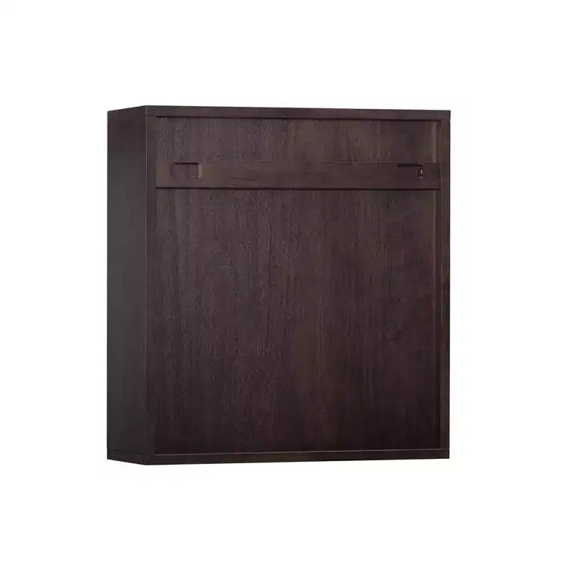 Armoire murale bohème moderne à 2 portes avec bois massif et façades cannelées contemporaines