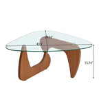 Table basse de salon rustique moderne, table basse en bois marron pour le salon