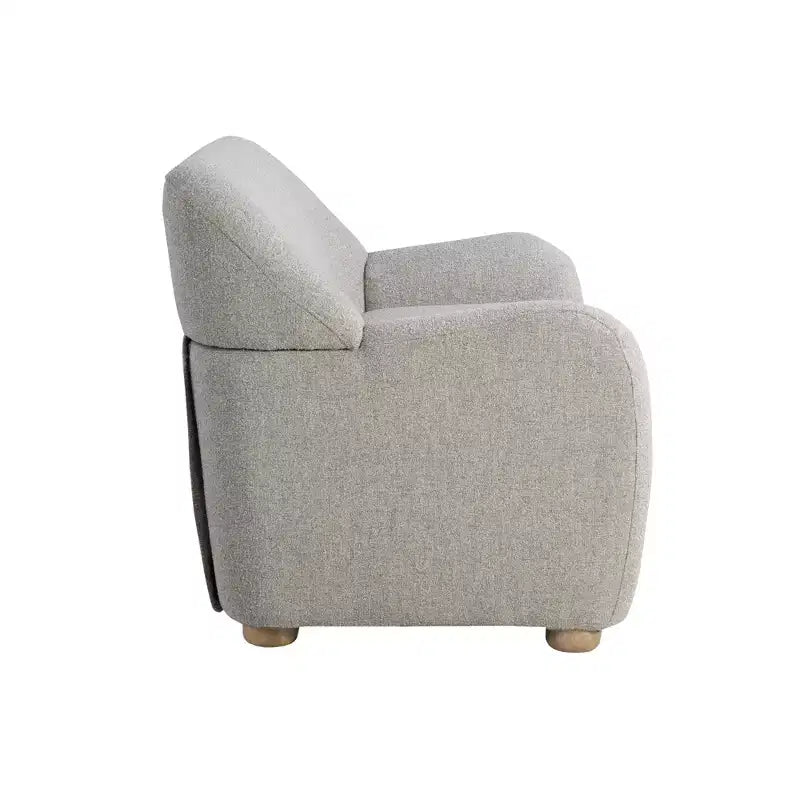 Jade Loveseat, Pebble Boucle Upholstery, Pocket Coil Support, Wood Frame