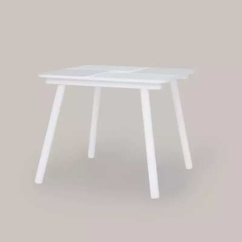 Biscay Bricks Kids Table & Chairs Set, Grey - MDF, 3-Piece Playset