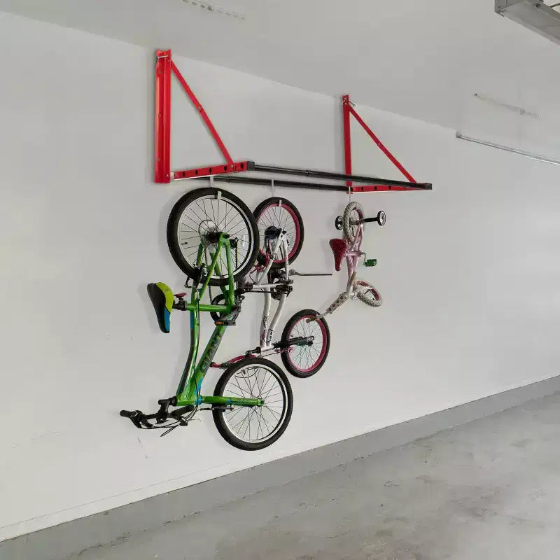 32 to 50" Adjustable Tire Storage Rack, Wall-Mounted Powder-Coated Steel, 300 lb Capacity